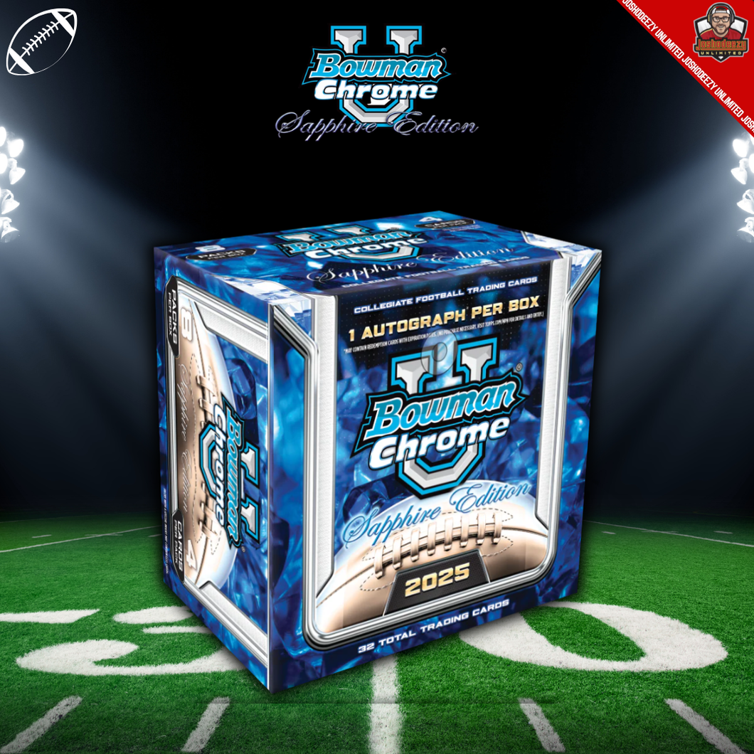 2025 Bowman University Chrome Football Sapphire Edition