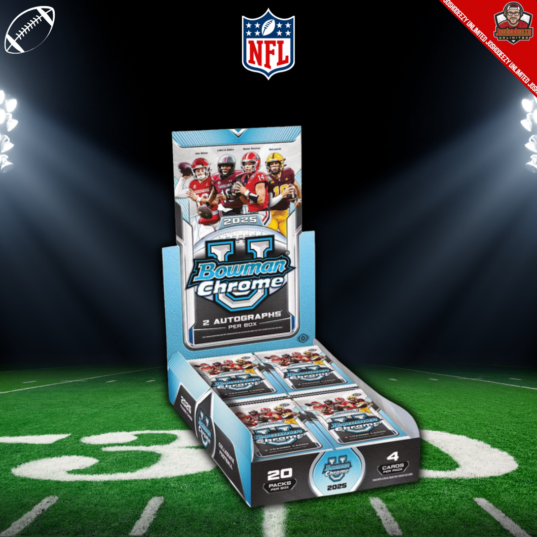 2025 Bowman University Chrome Football Hobby Box