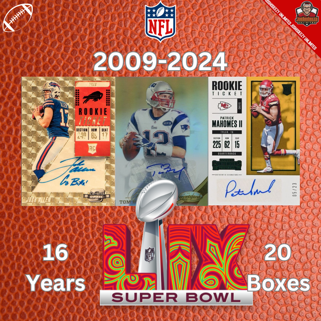 2025 SUPERBOWL MIXER RT --- X20 Boxes -- 16 Years! 1214