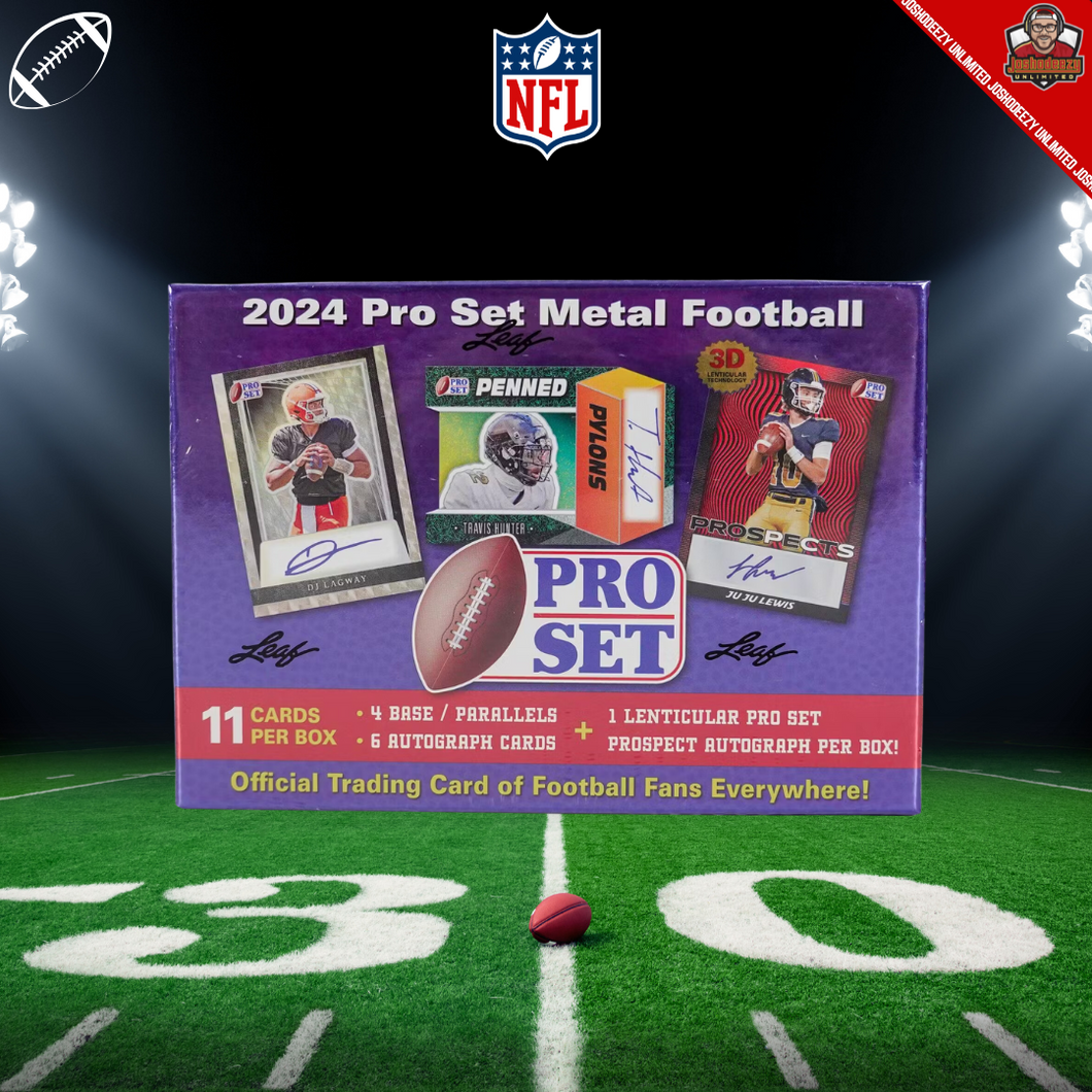 2024 Leaf Pro Set Metal Football Hobby Box