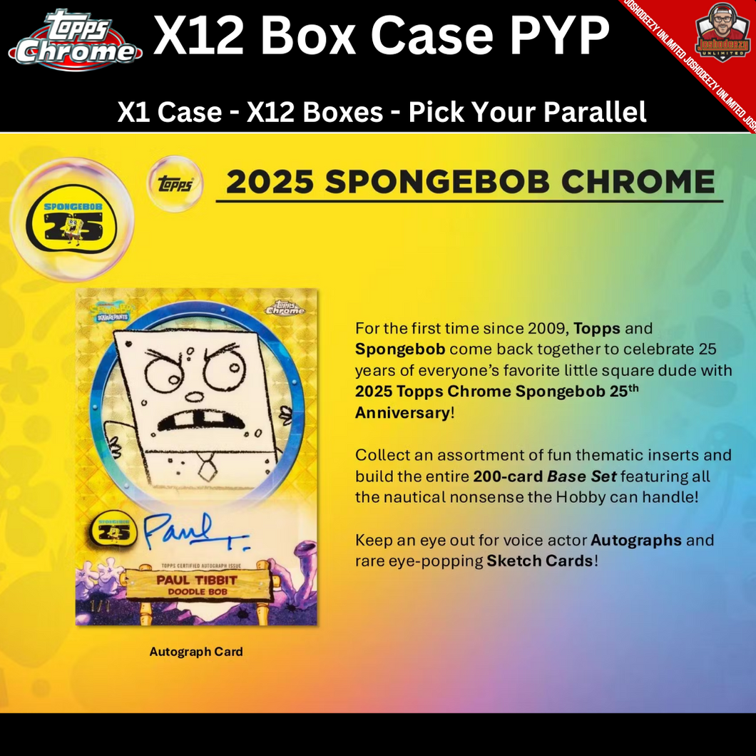 2025 Topps Chrome Spongebob Case Break PYP #1600
